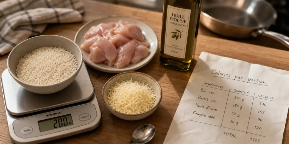 Calculer les calories d une recette : portions réelles et balance cuisine