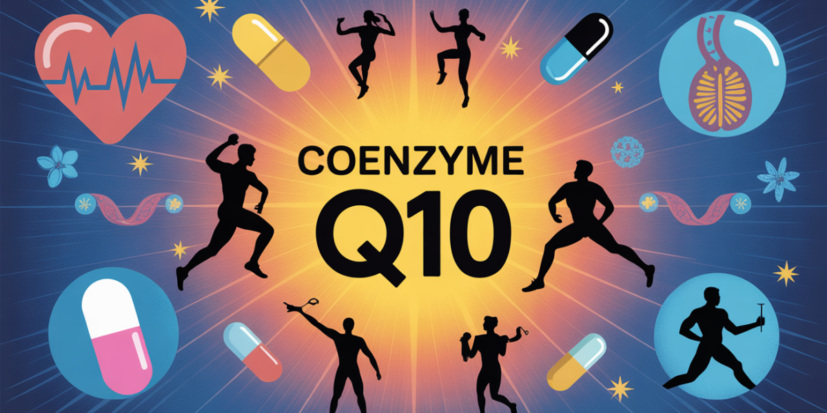 Illustration Coenzyme Q10, sportif, cœur, énergie, santé