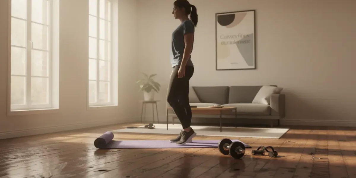 personne silhouette sport salon cuisses fines durablement