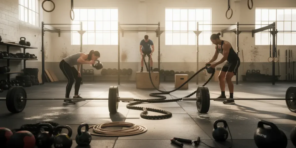 Salle de sport lumineuse debuter le CrossFit