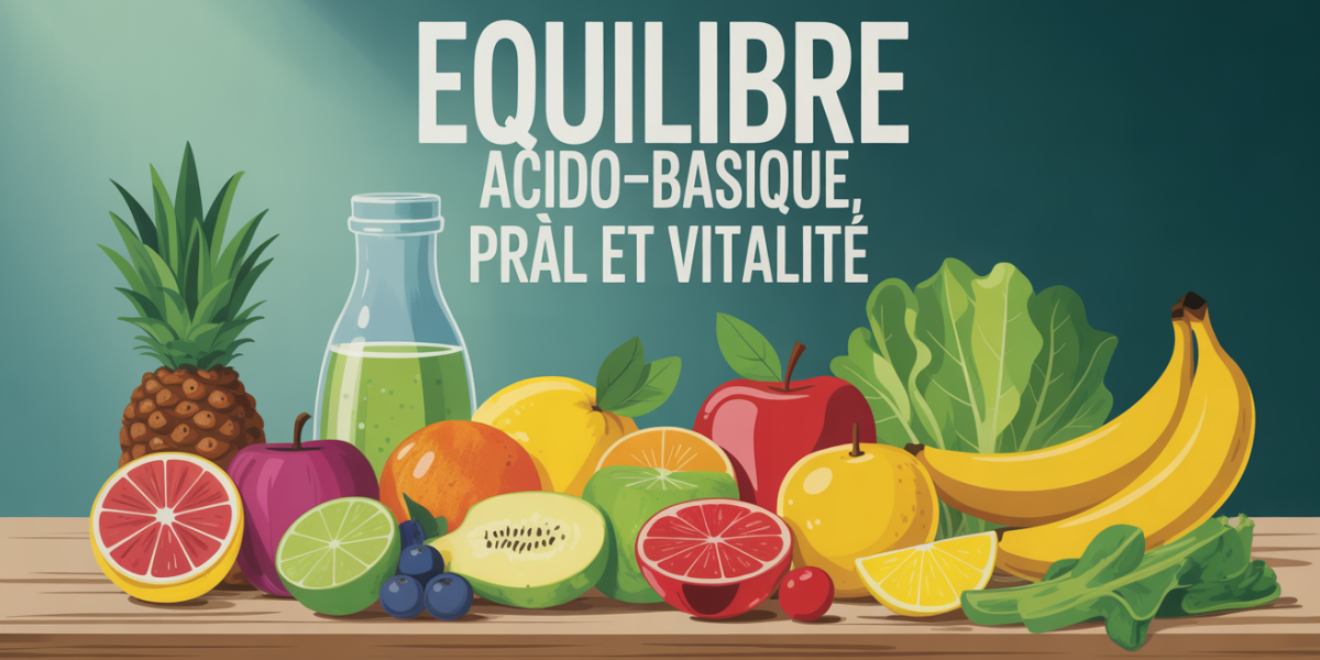 Tableau aliments acido-basique PRAL vitalite illustrés