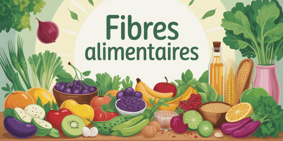 Fibres alimentaires table riche legumes fruits cereales completes