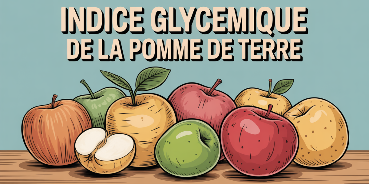 Indice glycémique des pommes de terre différentes sur table bois SEO