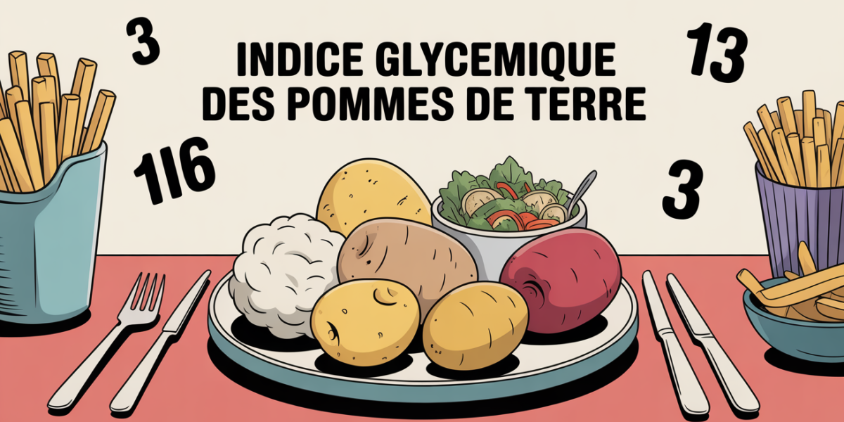 Assiette centre table pommes de terre IG chiffres