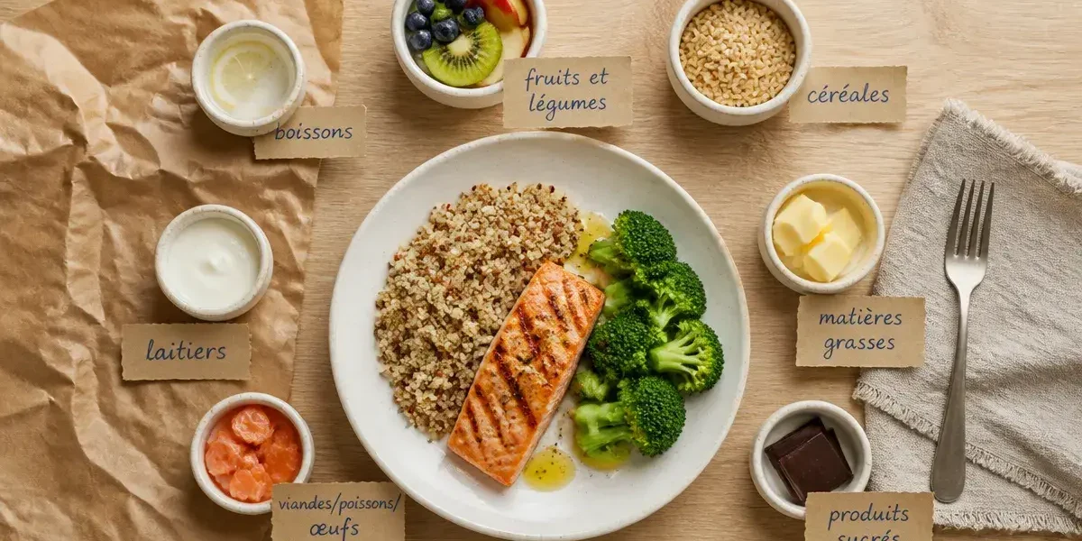 Les 7 groupes d aliments tableau pour composer un repas équilibré