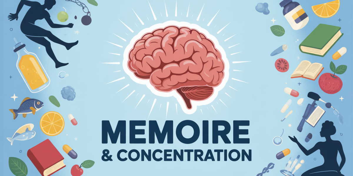 illustration cerveau memoire concentration vitamines