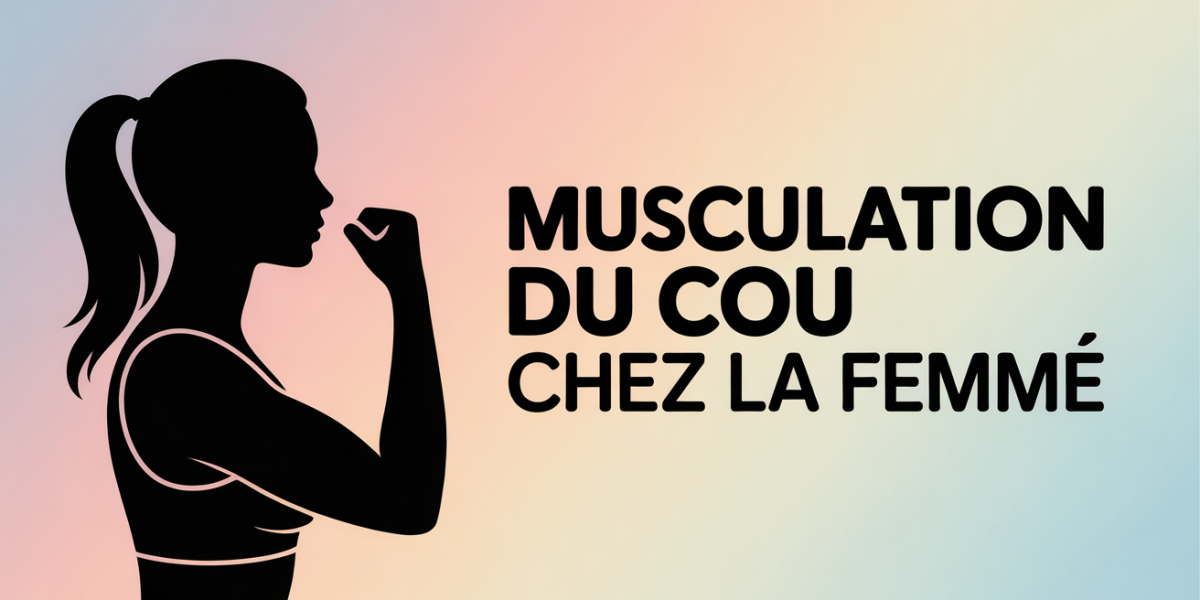 Silhouette femme profil exercice gym cou
