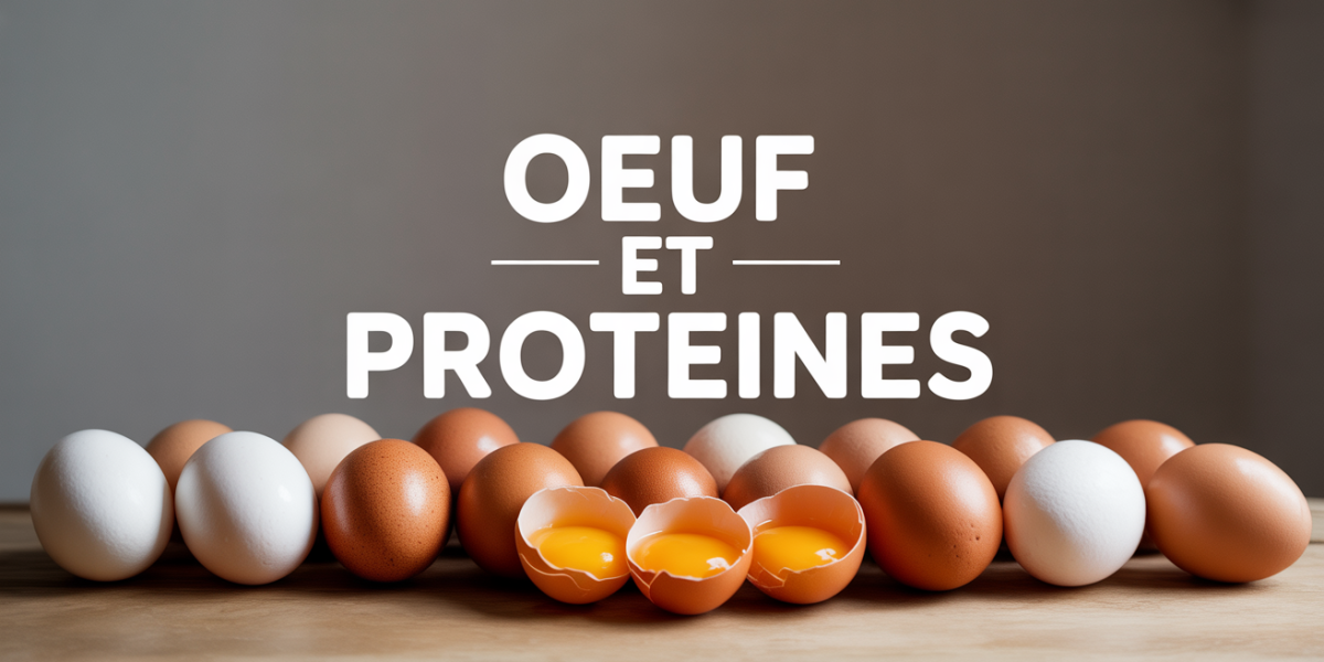 oeuf et proteines sur table bois valeur nutritionnelle