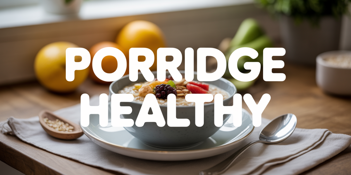 bol de porridge healthy avec fruits et graines pour un petit-déjeuner sain