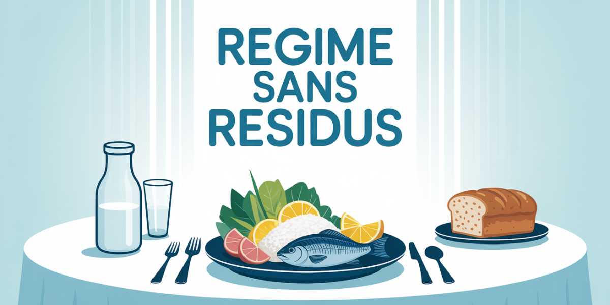 assiette regime sans residus avec riz blanc et poisson