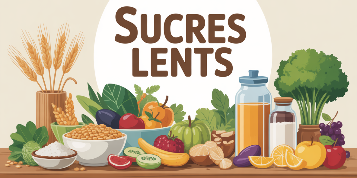 Table cuisine avec cereales legumes sucres lents
