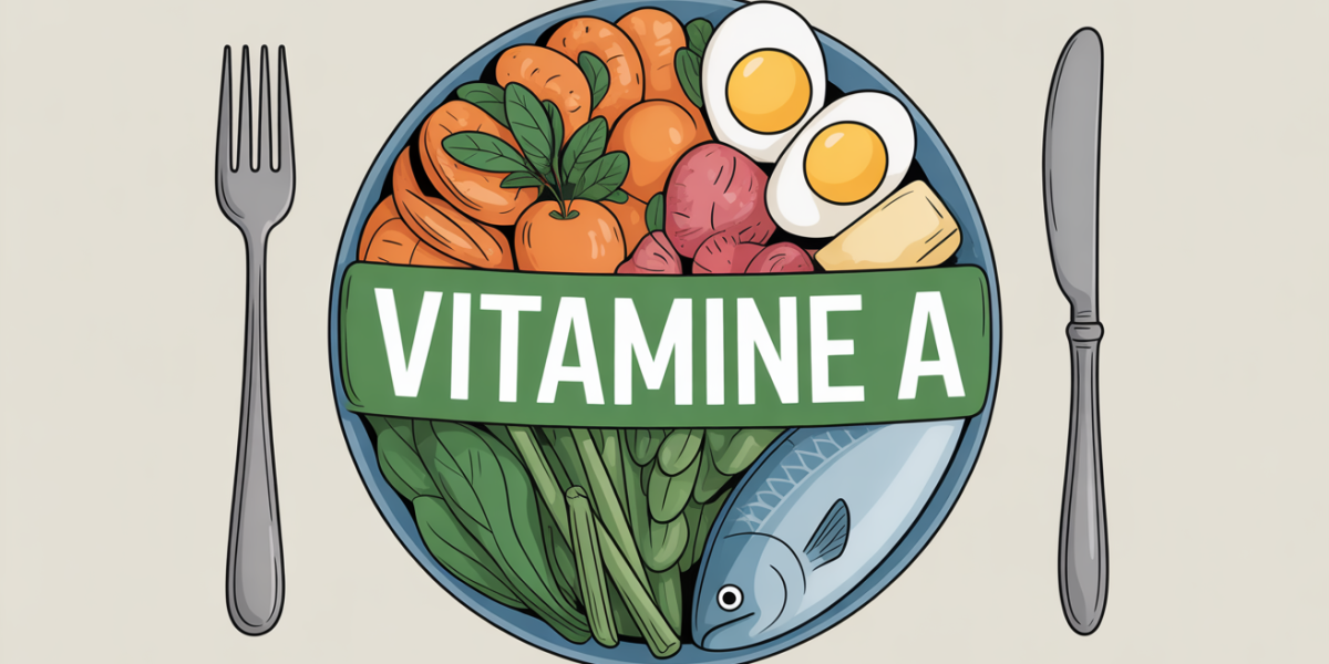 assiette colorée riche en vitamine a