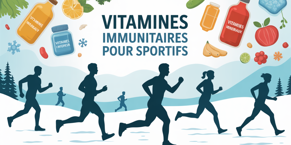 scene sport hivernal avec vitamines immunitaires
