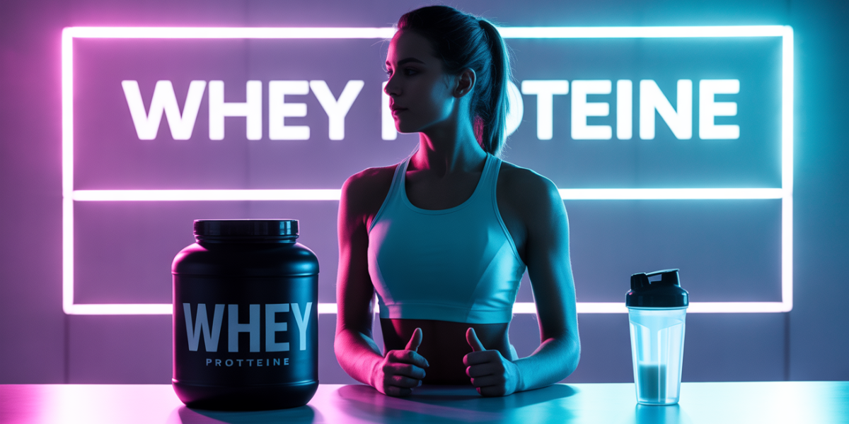 whey proteine pot haltere shaker sport
